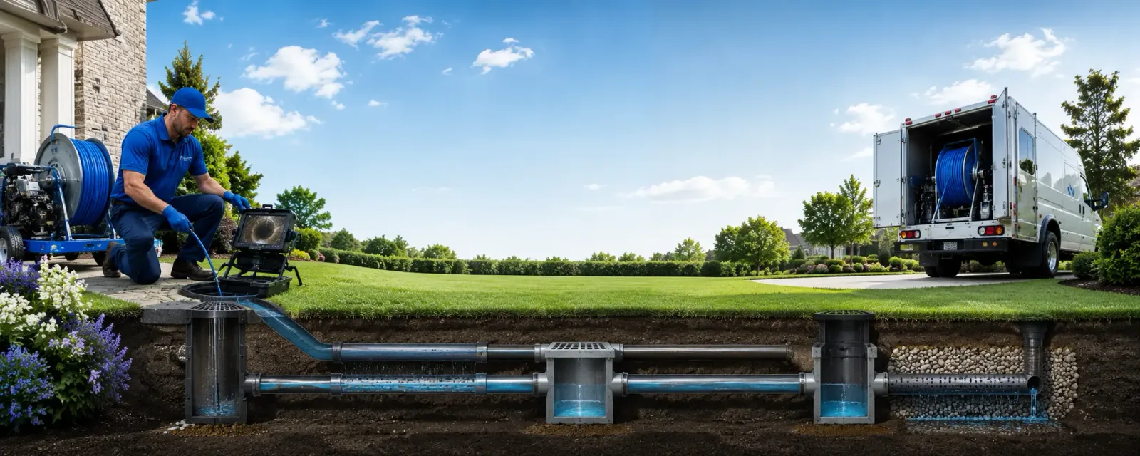 Outdoor drain cleaning information for Stokesdale, NC